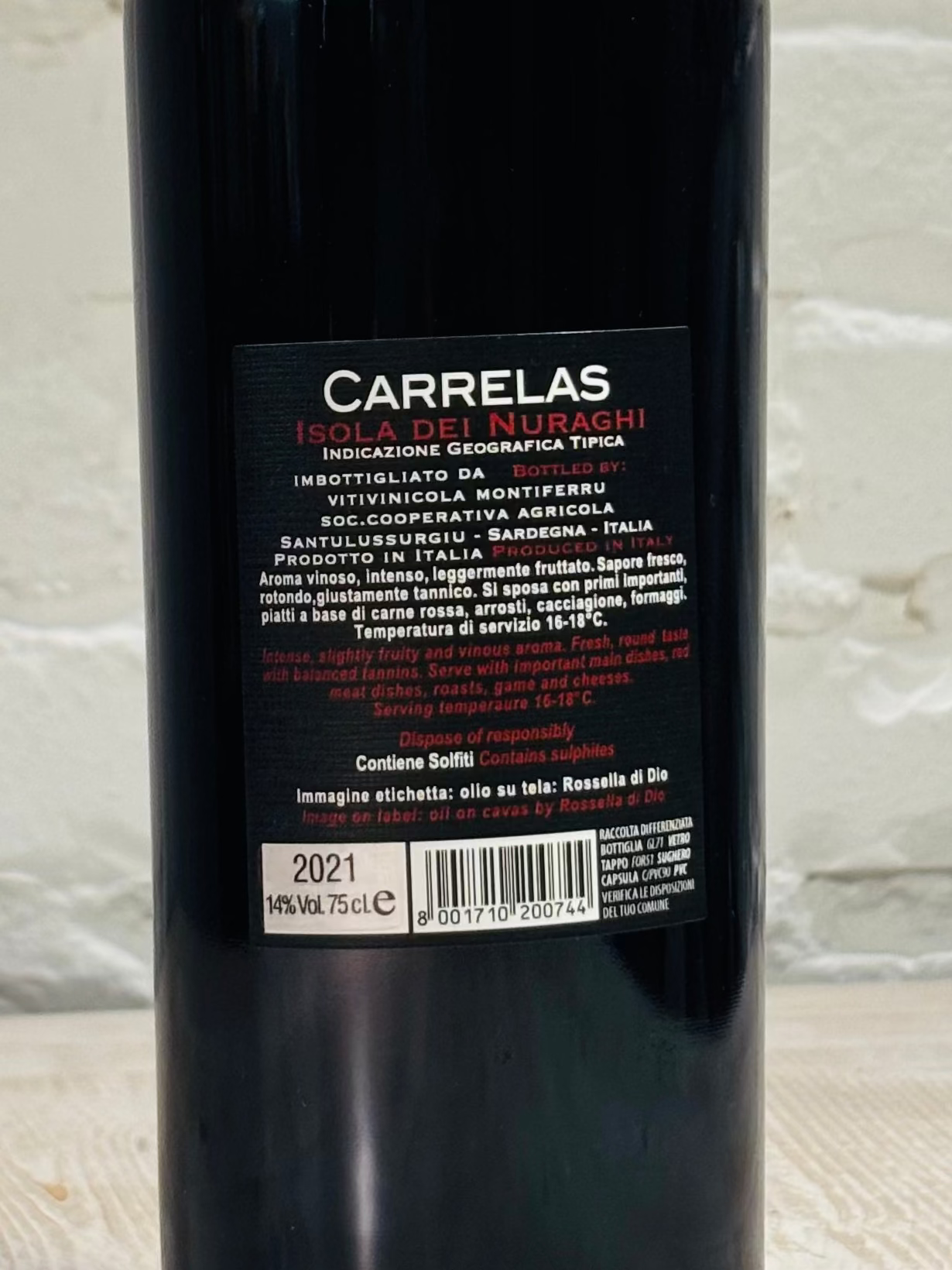 Carrelas IGT 75 cl