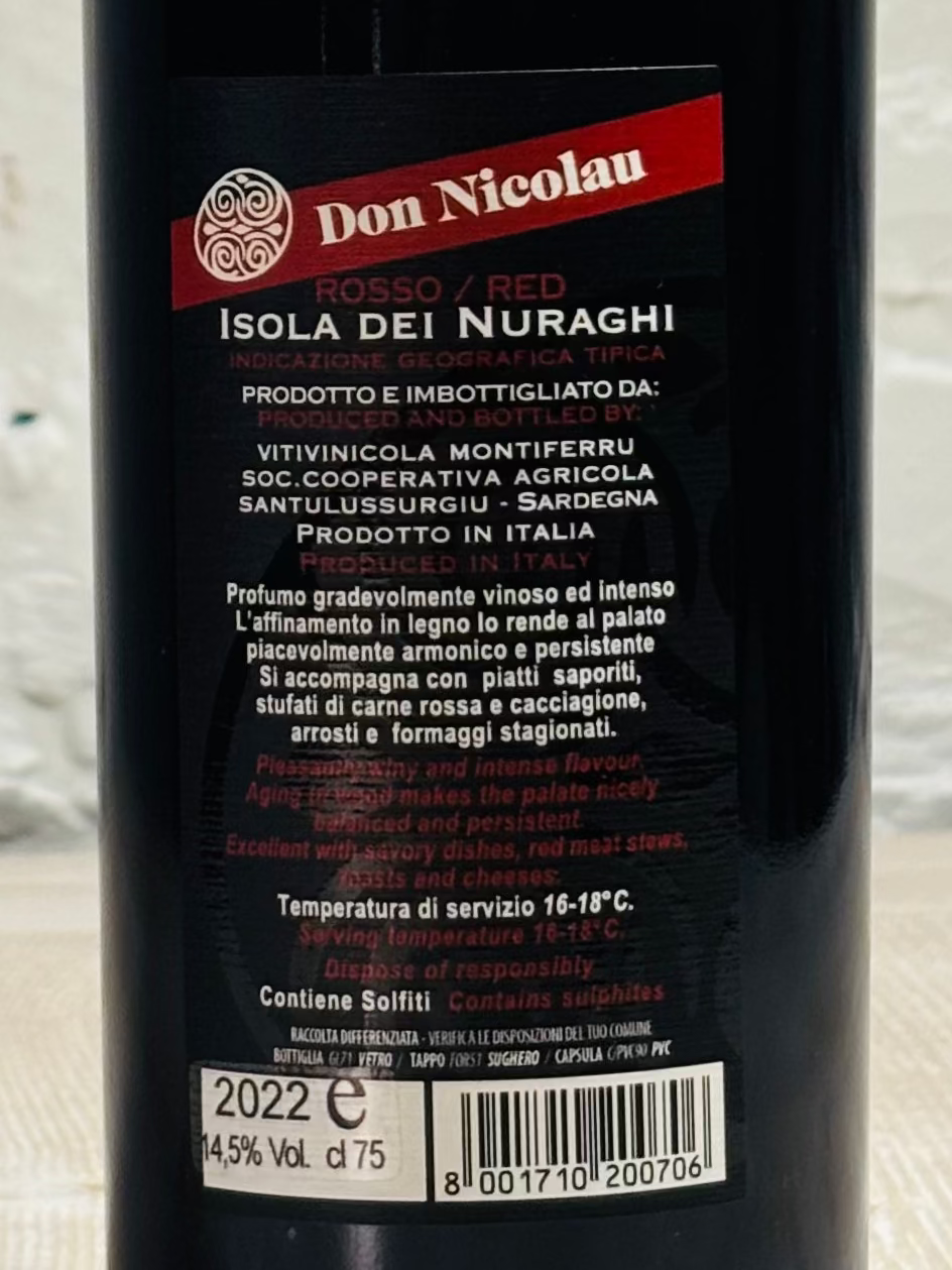 Don Nicolau IGT 75 cl